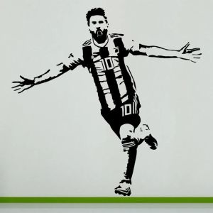 Vinilo decorativo - Calcomanía de pared de jugador de fútbol / personalizada