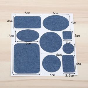 Parches de reparación para jeans / Autoadhesivos / Azul oscuro